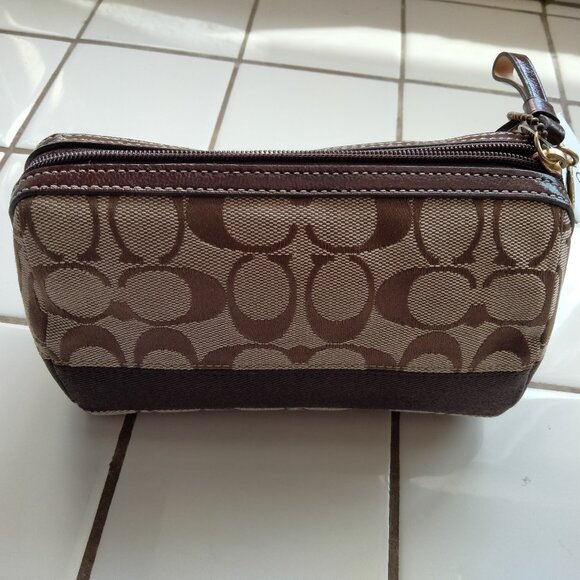 COACH Makeup Beauty Case Monogram 40026 BKHCH NOSWT - Picture 1 of 9